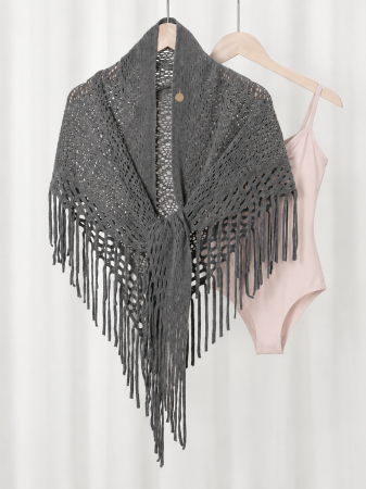 Ballet Warm-Up Shawl – Șal cu franjuri de încălzire pentru Balet [1]