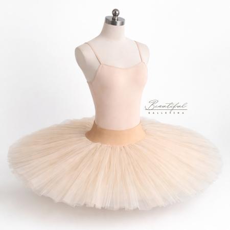 BALET - BB Signature Tutu - Butter - Tutu profesional de repetiții - Bej Crem