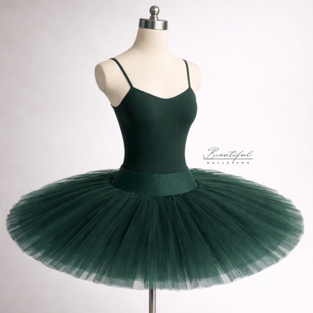 BALET - BB Signature Tutu - Dark Green - Tutu profesional de repetiții - Verde Închis
