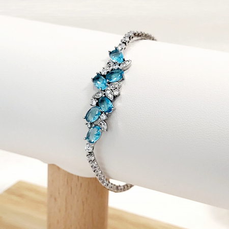 Bratari - Bratara - Princess - silver and blue