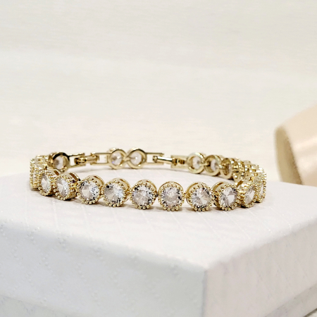 Bratara tip Swarovski - gold [3]