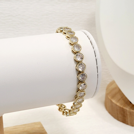 Bratara tip Swarovski - gold [1]