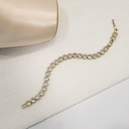 Bratara tip Swarovski - gold [7]