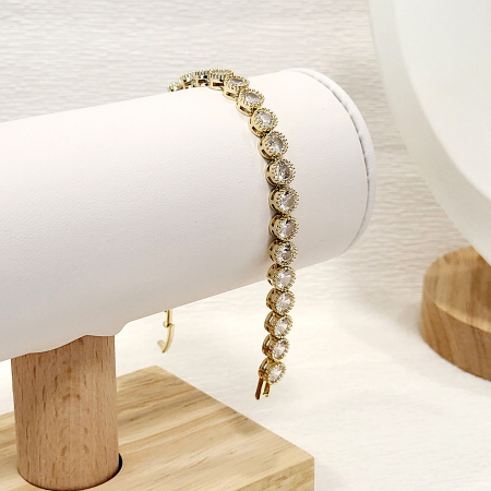 Bratara tip Swarovski - gold [5]