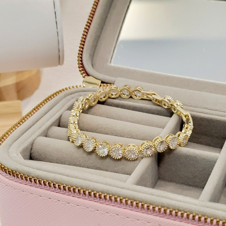 Bratara tip Swarovski - gold [2]