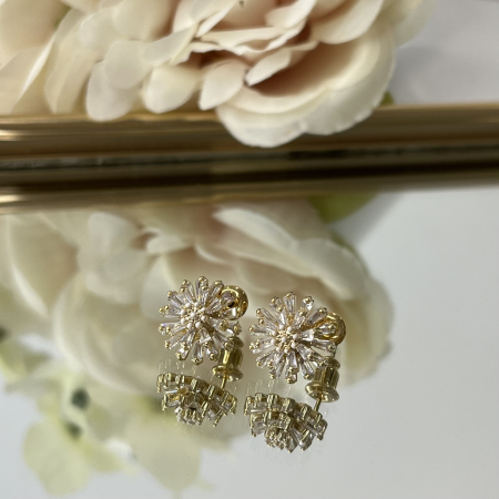Cercei - Elegant Flower - gold [1]