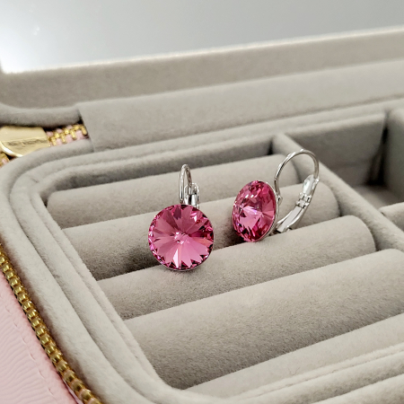 Cercei - BB Swarovski - pink [3]