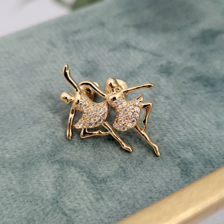 Swan Lake - Cercei - Dancing Ballerina - Gold