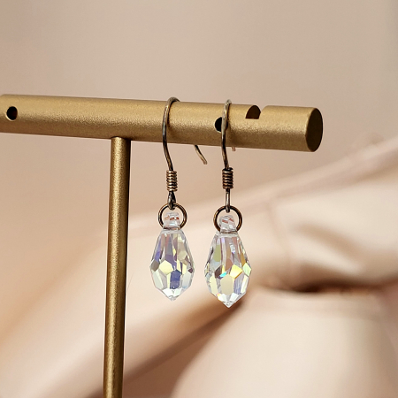 Cercei - Cercei din Argint - Siam Tear Swarovski
