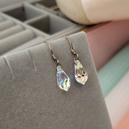 Cercei din Argint - Siam Tear Swarovski [1]
