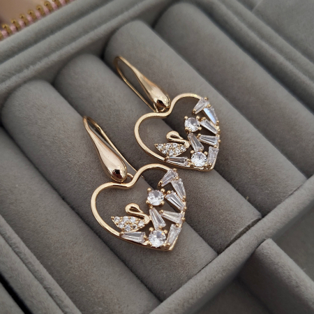 Cercei - Lovely Swan - gold [2]