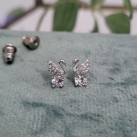 Cercei - Cercei - Mini Crystal Swan