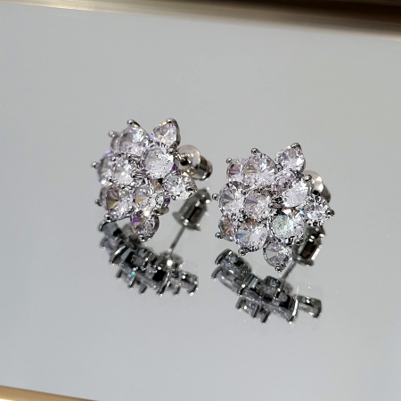 Elegance - Cercei - Prima Flower - silver