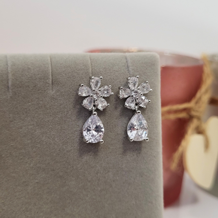 Cercei - Cercei - Rosalia Earrings - silver