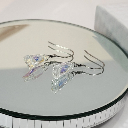 Cercei din Argint - Siam Long Swarovski [4]