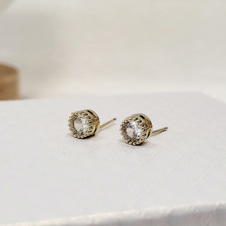 Cercei tip Swarovski - gold [3]