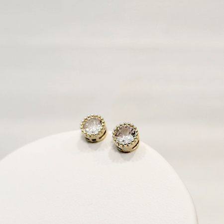 Cercei tip Swarovski - gold [4]