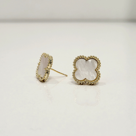 Cercei tip Van Cleef - white & gold [1]