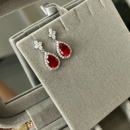 Cercei - Cercei - Variation Earrings - Bright Red
