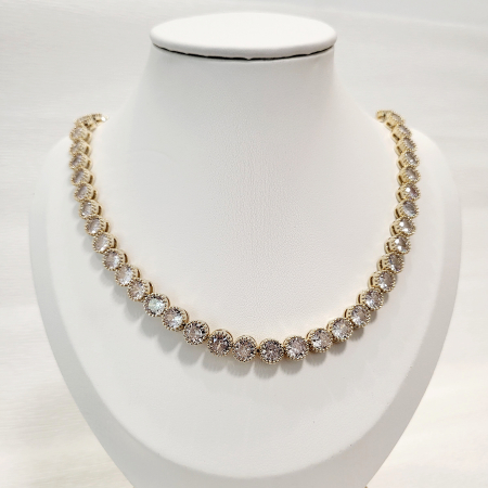 Colier tip Swarovski - gold [4]
