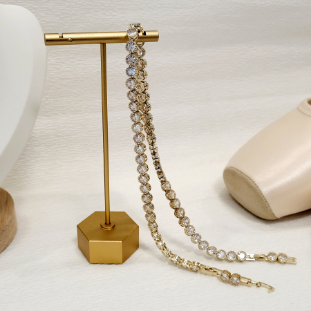 Colier tip Swarovski - gold [2]