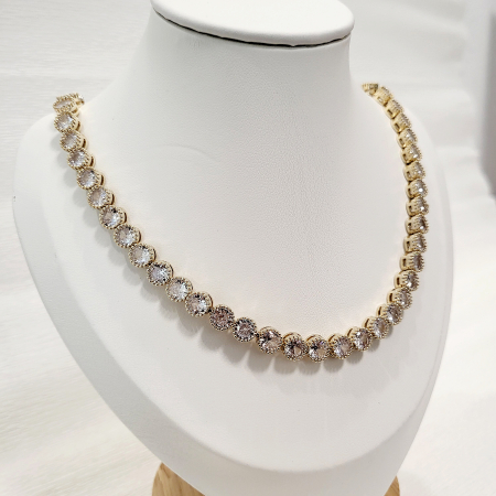 Colier tip Swarovski - gold [0]