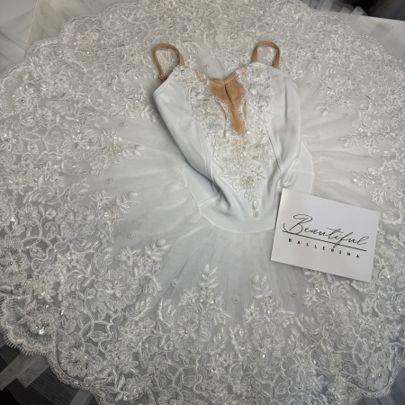 Costum de scenă - tutu de balet pentru copii - alb - Raymonda [2]