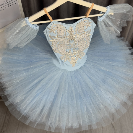 Costum de scenă - tutu de balet pentru copii - bleu - Queen of Dryads [1]