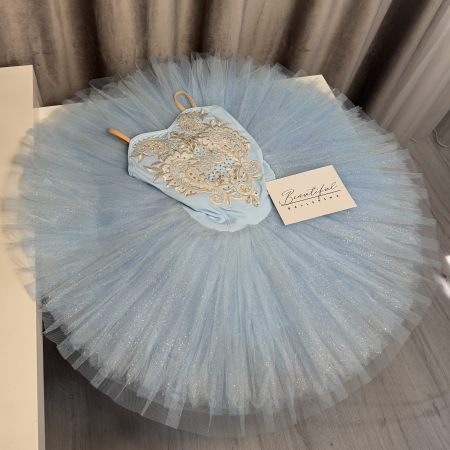 Costum de scenă - tutu de balet pentru copii - bleu - Queen of Dryads [4]