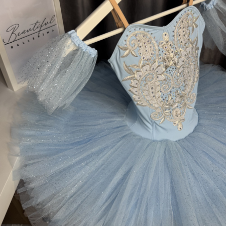 Costum de scenă - tutu de balet pentru copii - bleu - Queen of Dryads [3]