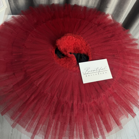 Costum de scenă - tutu de balet pentru copii - roșu și auriu - Kitri - Don Quixote [4]