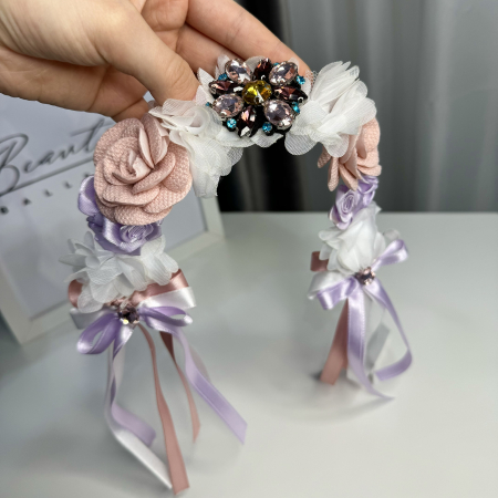 Flori / Flowers - Flowers Pro Headpiece - pink, white, purple