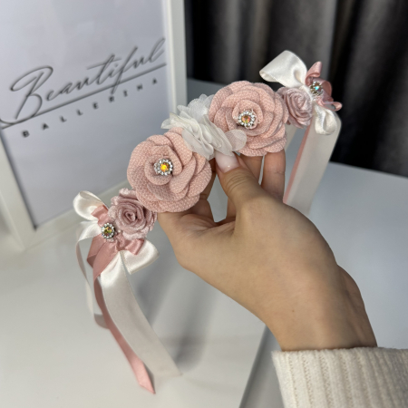 Flori / Flowers - Flowers Pro Headpiece - pink & white