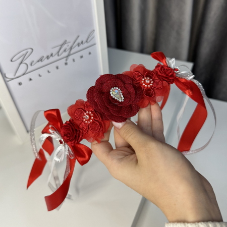 Flori / Flowers - Flowers Pro Headpiece - red