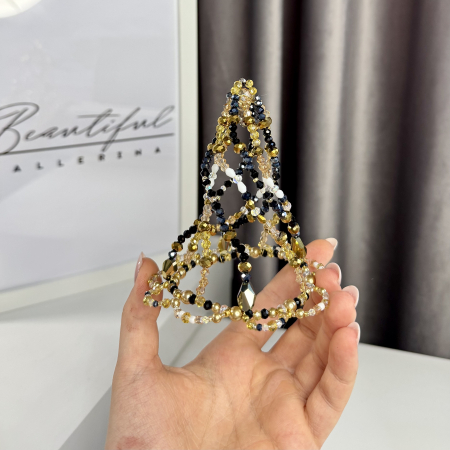 Harlequinade Pro Headpiece - black & gold [1]