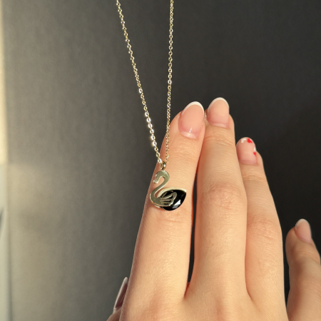 Lant - Precious Swan Swarovski - Black [1]
