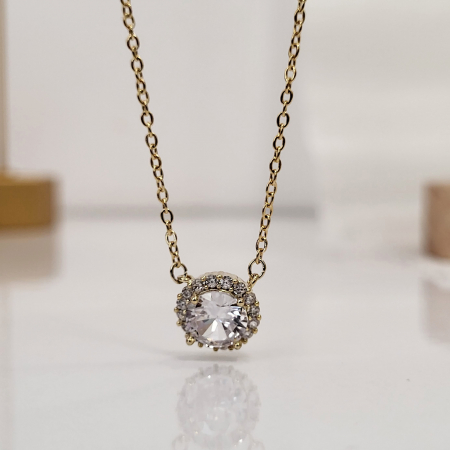 Set Diamond - gold - lantisor + cercei [3]