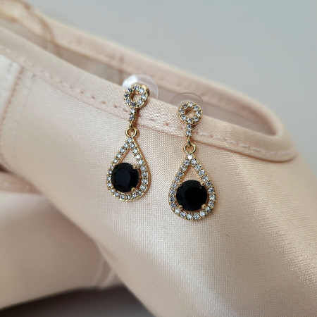 Shine on Stage - Special - Variation Earrings - Black/Gold