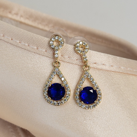 BIJUTERII - Special - Variation Earrings - Blue/Gold