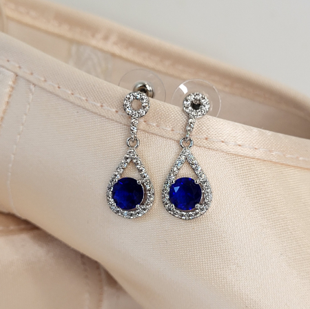BIJUTERII - Special - Variation Earrings - Blue/Silver