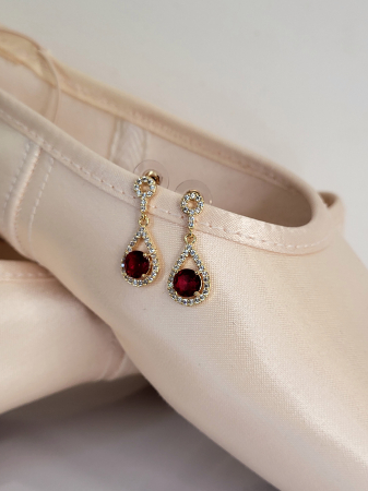 Special - Variation Earrings - Red/Gold [1]