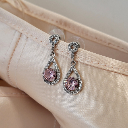 BIJUTERII - Special - Variation Earrings - Pink/Silver