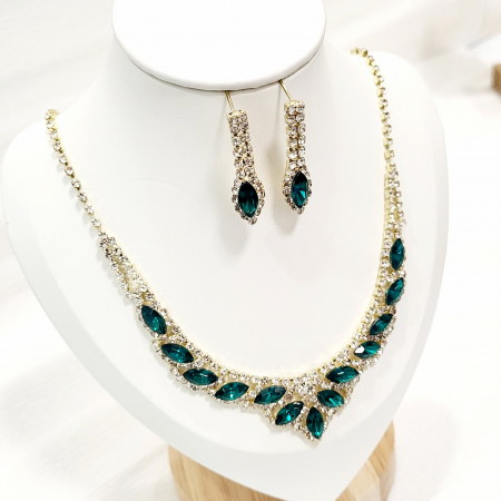 Stage Set - Emerald - colier si cercei pentru scena [5]