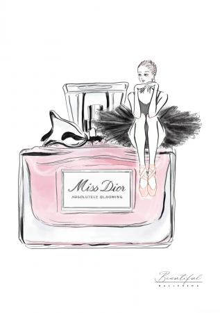 Tablou  Balerina - Parfum Miss Dior A4 [9]
