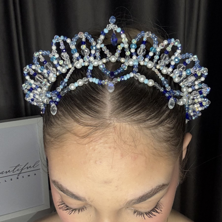 BB PRO TIARAS - Tiara blue & white - Cinderella