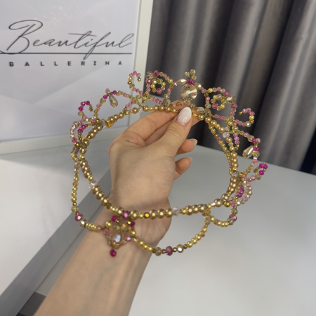 Tiara - gold & pink - Medora [5]