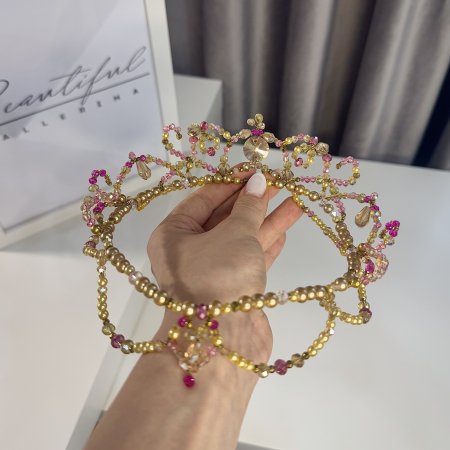 Tiara - gold & pink - Medora [1]