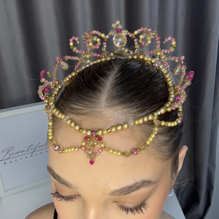 BB PRO TIARAS - Tiara - gold & pink - Medora