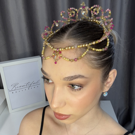 Tiara - gold & pink - Medora [7]