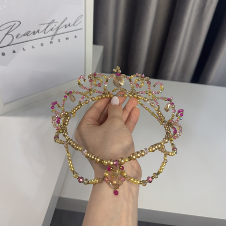 Tiara - gold & pink - Medora [4]